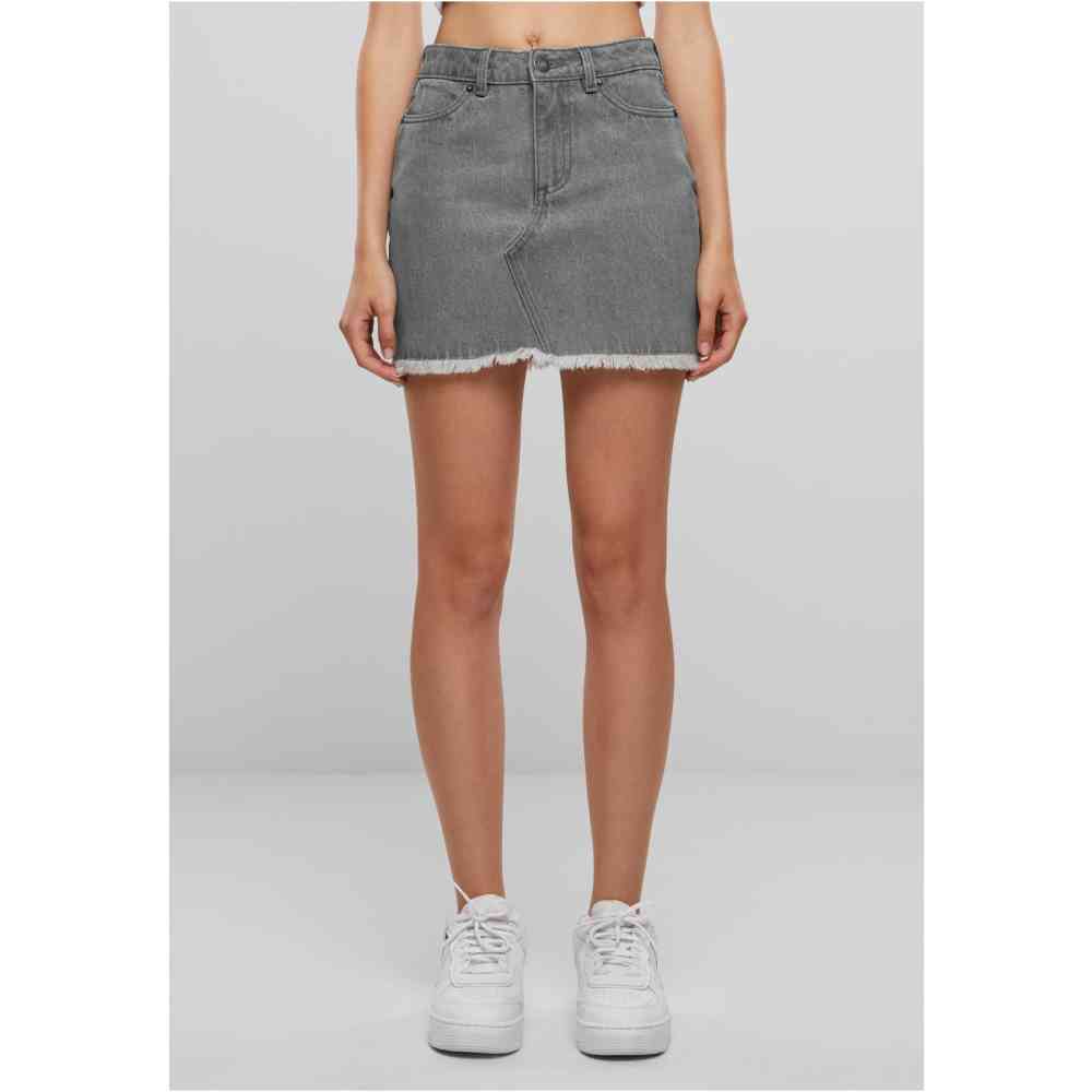 Urban Classics - Heavy Mini Denim Mini skirt - Grey